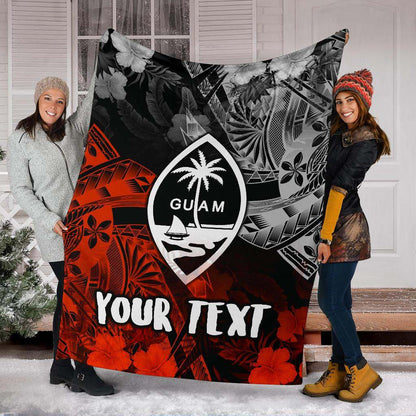 Guam Polynesian Personalised Premium Blanket - Vintage Polynesian Style