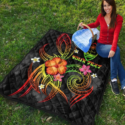 Guam Polynesian Personalised Premium Quilt - Legend of Guam (Reggae)