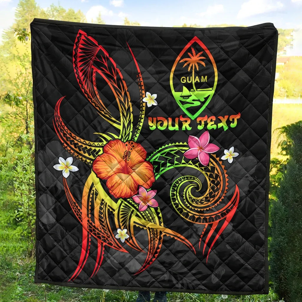 Guam Polynesian Personalised Premium Quilt - Legend of Guam (Reggae)