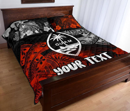 Guam Polynesian Personalised Quilt Bed Set - Vintage Polynesian Style
