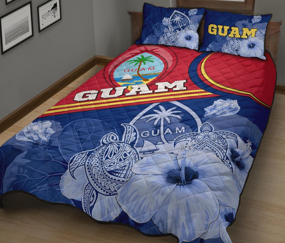 Guam Polynesian Quilt Bed Set - Land of the Chamorros