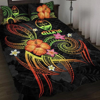Guam Polynesian Quilt Bed Set - Legend of Guam (Reggae)