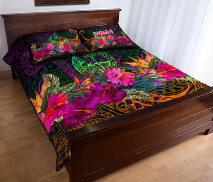 Guam Polynesian Quilt Bed Set - Summer Hibiscus
