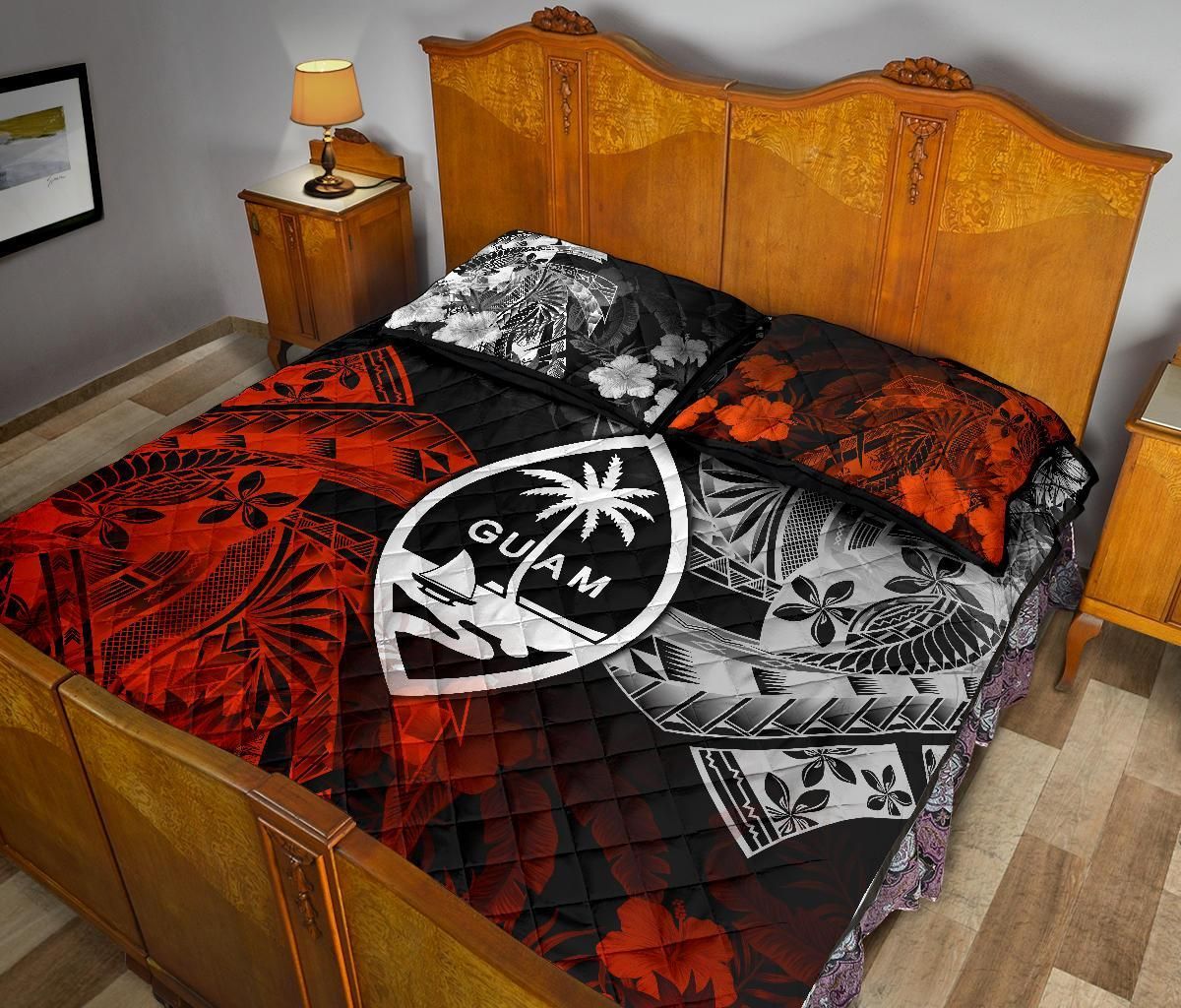 Guam Polynesian Quilt Bed Set - Vintage Polynesian Style