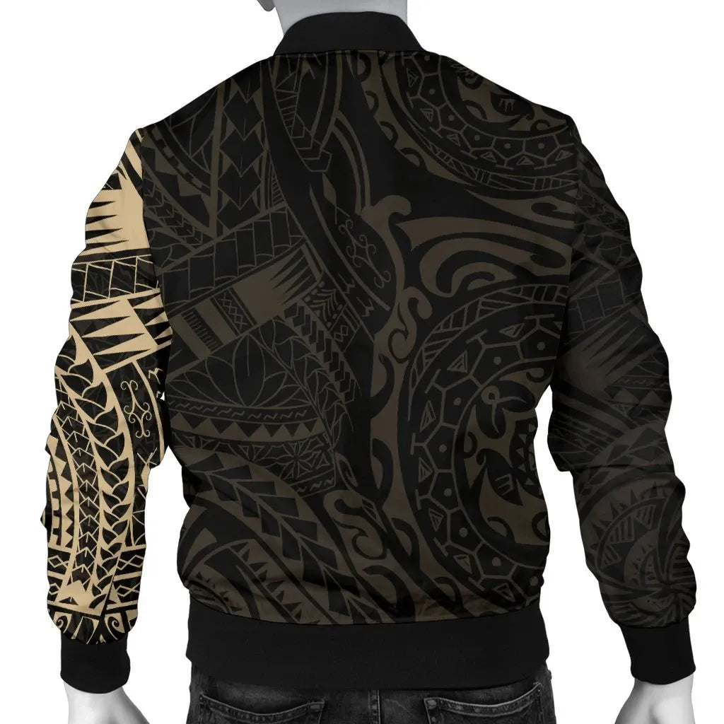 Guam in My Heart Polynesian Tattoo Style Bomber Jacket