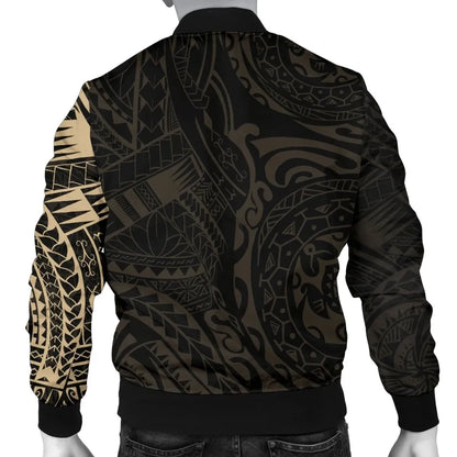Guam in My Heart Polynesian Tattoo Style Bomber Jacket