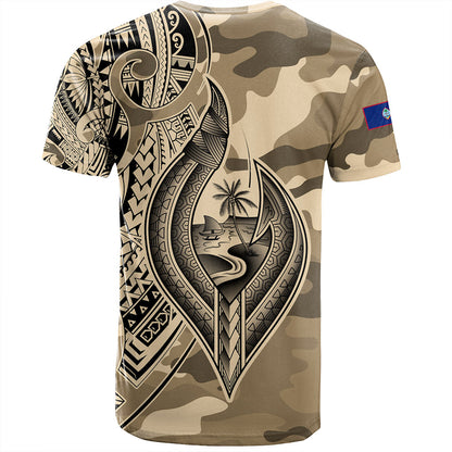 Guam T-Shirt Hafa Adai Tribal Tattoo With Camouflage Pattern