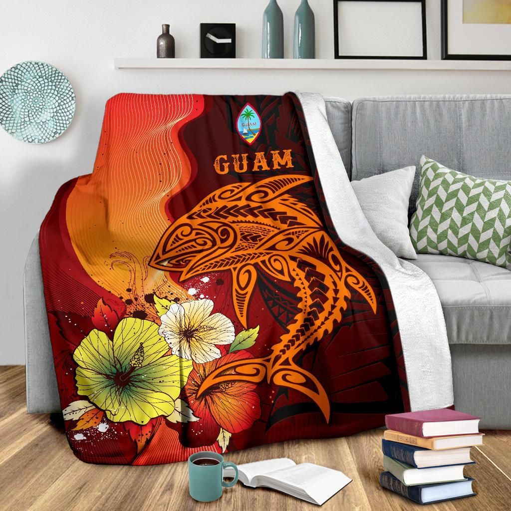 Guam Premium Blankets - Tribal Tuna Fish