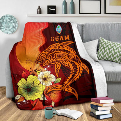 Guam Premium Blankets - Tribal Tuna Fish
