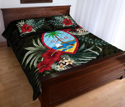 Guam Polynesian Quilt Bed Set - Special Hibiscus