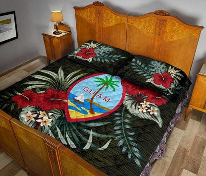 Guam Polynesian Quilt Bed Set - Special Hibiscus