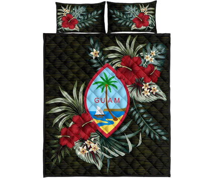 Guam Polynesian Quilt Bed Set - Special Hibiscus