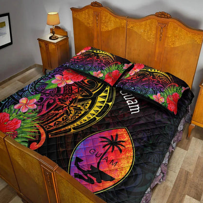Guam Quilt Bed Set - Tropical Hippie Style