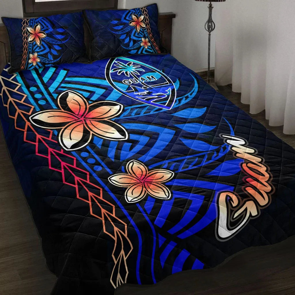 Guam Quilt Bed Set - Vintage Tribal Mountain