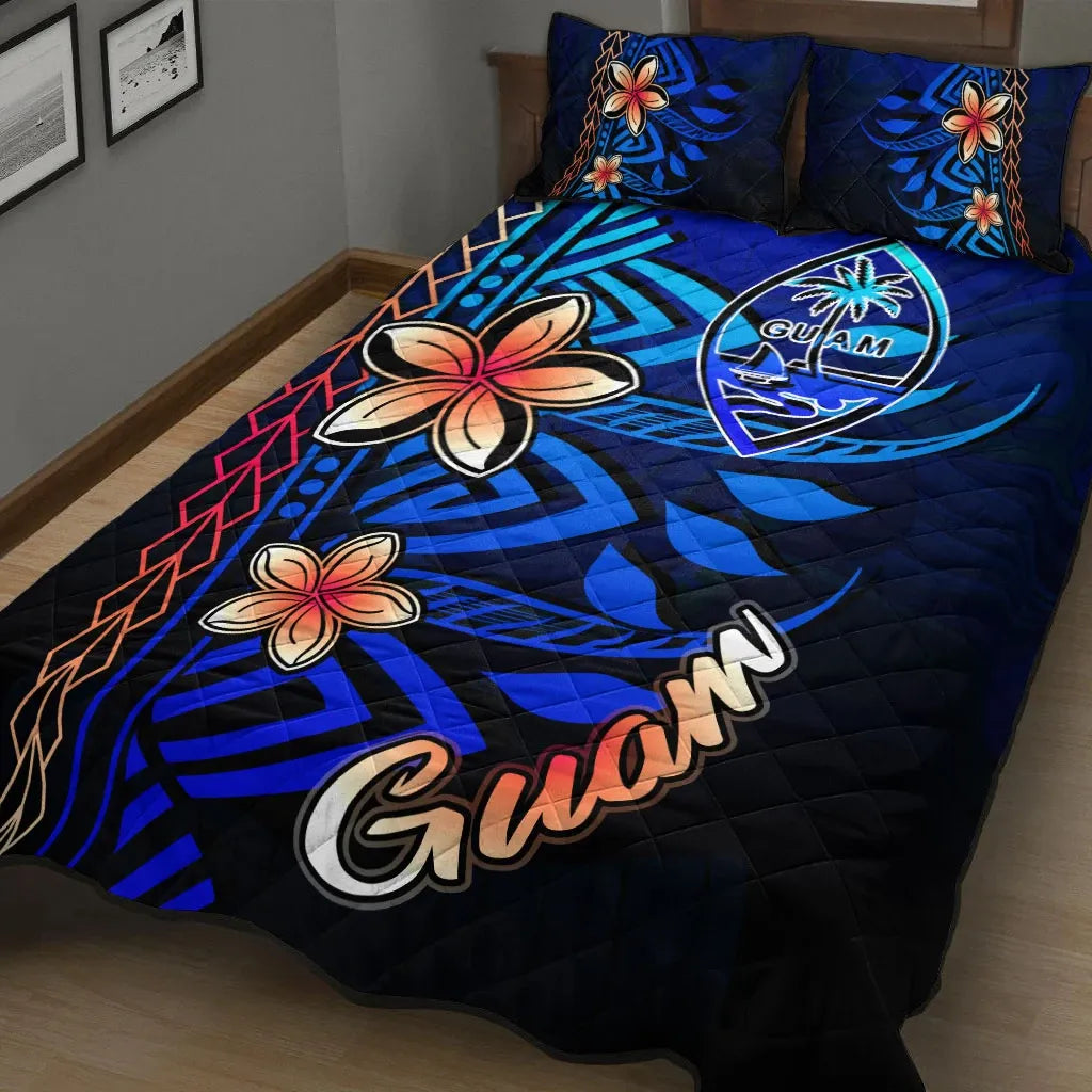 Guam Quilt Bed Set - Vintage Tribal Mountain