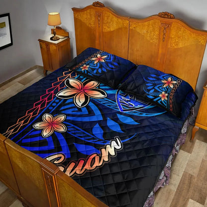 Guam Quilt Bed Set - Vintage Tribal Mountain