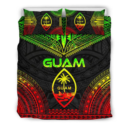 Guam Polynesian Chief Duvet Cover Set - Reggae Version