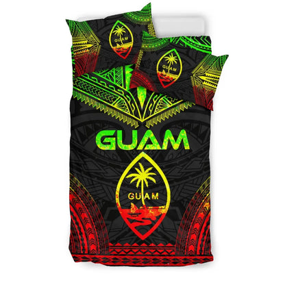 Guam Polynesian Chief Duvet Cover Set - Reggae Version