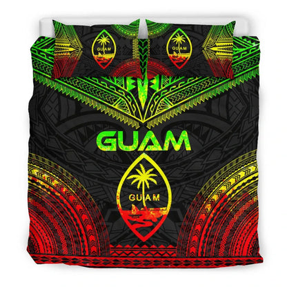 Guam Polynesian Chief Duvet Cover Set - Reggae Version