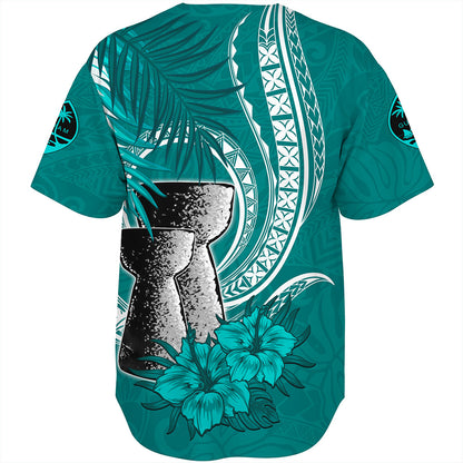 Guam Baseball Shirt Tribal Latte Stone Tropical Style