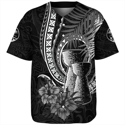 Guam Baseball Shirt Tribal Latte Stone Tropical Style