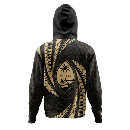 Guam Hoodie Micronesian Tribal Wave