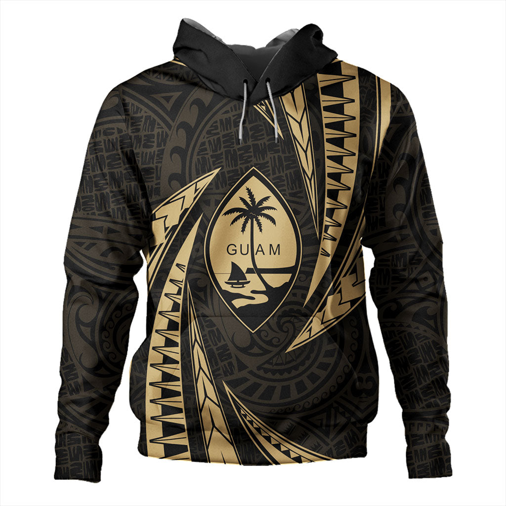 Guam Hoodie Micronesian Tribal Wave