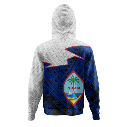 Guam Hoodie Polynesian Tattoo Flag And Coat Of Arms