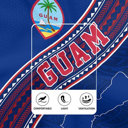 Guam Rugby Jersey Flag And Coat Of Arms