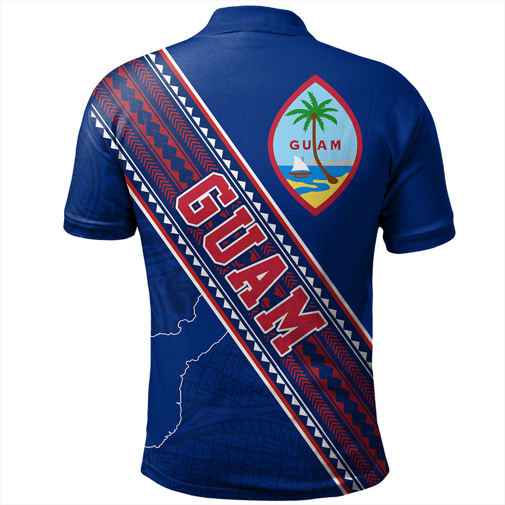 Guam Polo Shirt Flag And Coat Of Arms