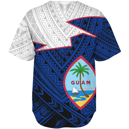 Guam Baseball Shirt Polynesian Tattoo Flag And Coat Of Arms