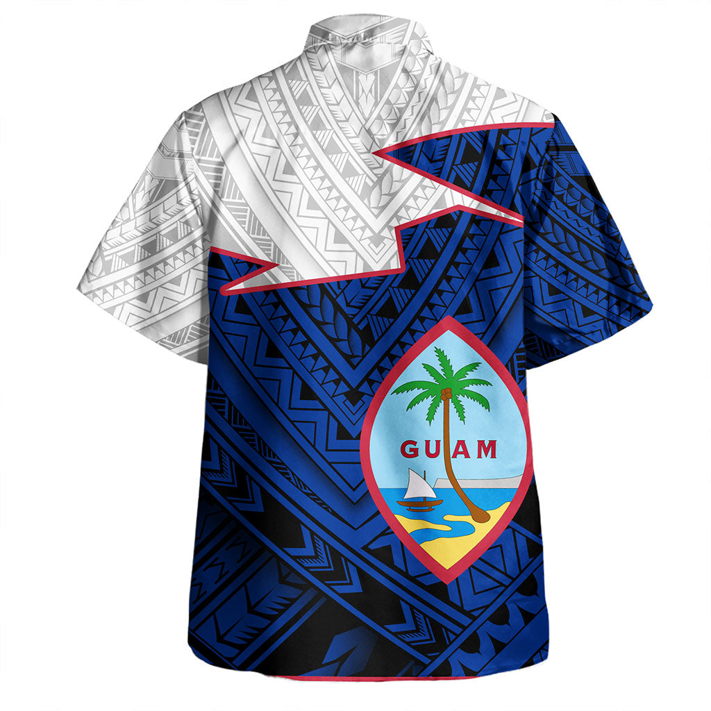 Guam Hawaiian Shirt Polynesian Tattoo Flag And Coat Of Arms