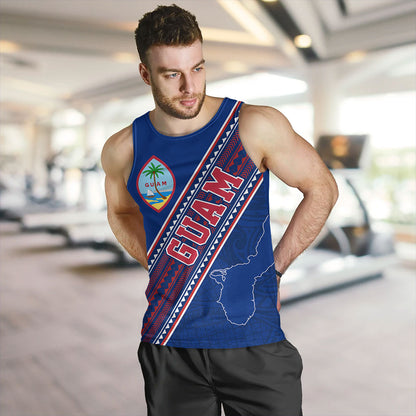 Guam Tank Top Flag And Coat Of Arms