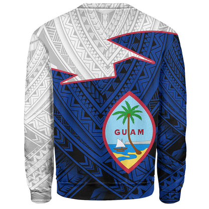 Guam Sweatshirt Polynesian Tattoo Flag And Coat Of Arms
