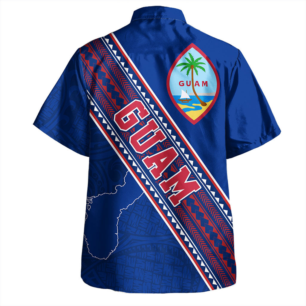 Guam Hawaiian Shirt Flag And Coat Of Arms