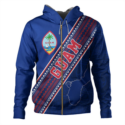 Guam Hoodie Flag And Coat Of Arms