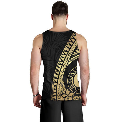 Guam Tank Top Tribal Pattern Golden