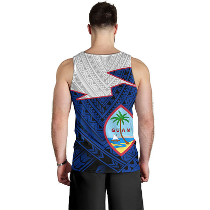 Guam Tank Top Polynesian Tattoo Flag And Coat Of Arms