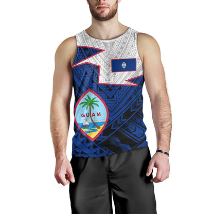 Guam Tank Top Polynesian Tattoo Flag And Coat Of Arms