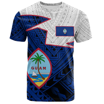 Guam T-Shirt Polynesian Tattoo Flag And Coat Of Arms
