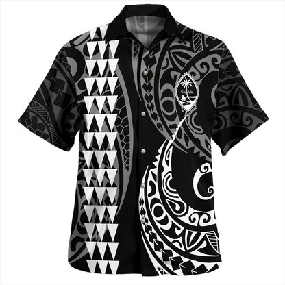 Guam Combo Puletasi And Shirt Kakau Style White