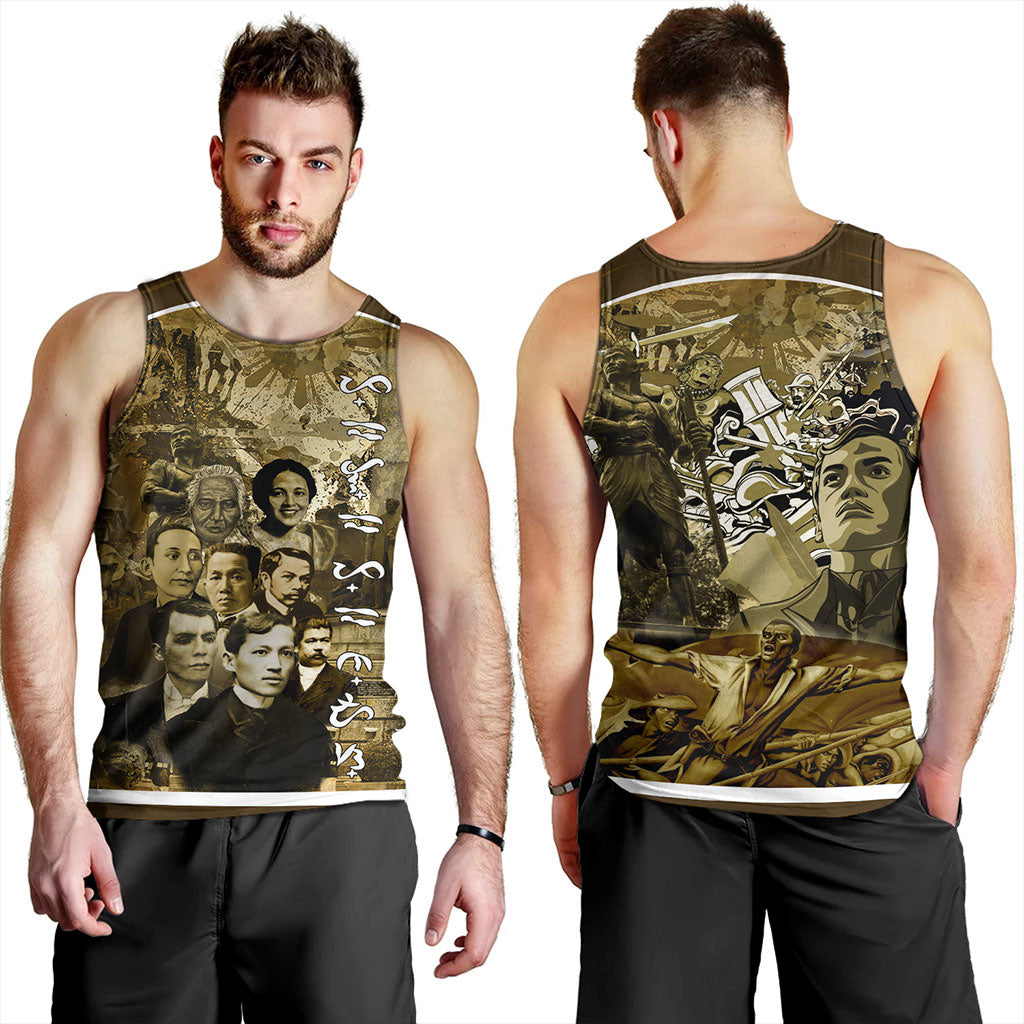 Philippines Filipinos Tank Top National Heroes Background