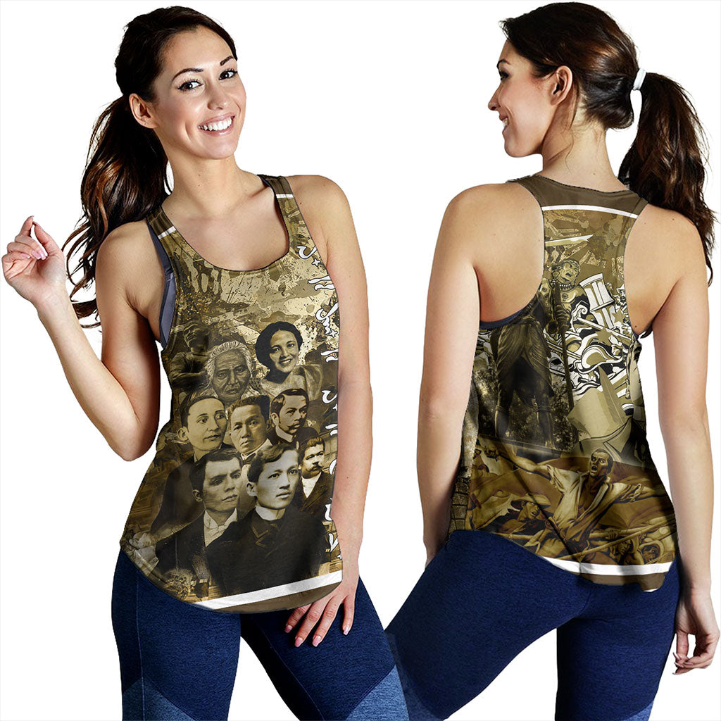 Philippines Filipinos Women Tank National Heroes Background