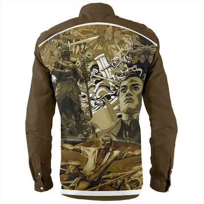 Philippines Filipinos Long Sleeve Shirt National Heroes Background