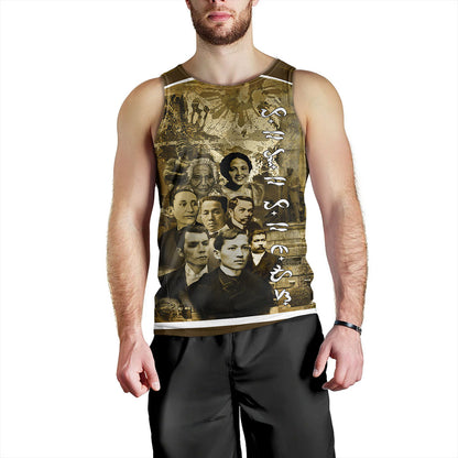 Philippines Filipinos Tank Top National Heroes Background