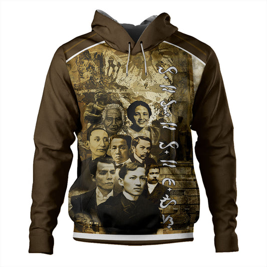 Philippines Filipinos Hoodie National Heroes Background