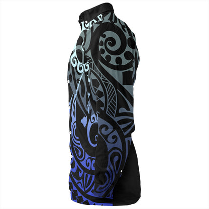 Hawaii Long Sleeve Shirt Map Kakau Style