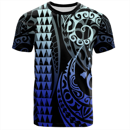 Hawaii T-Shirt Map Kakau Style