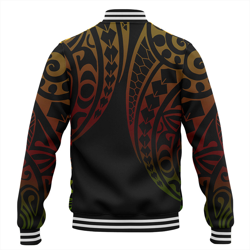 Hawaii Baseball Jacket Map Kakau Style