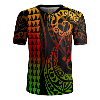 Hawaii Rugby Jersey Map Kakau Style